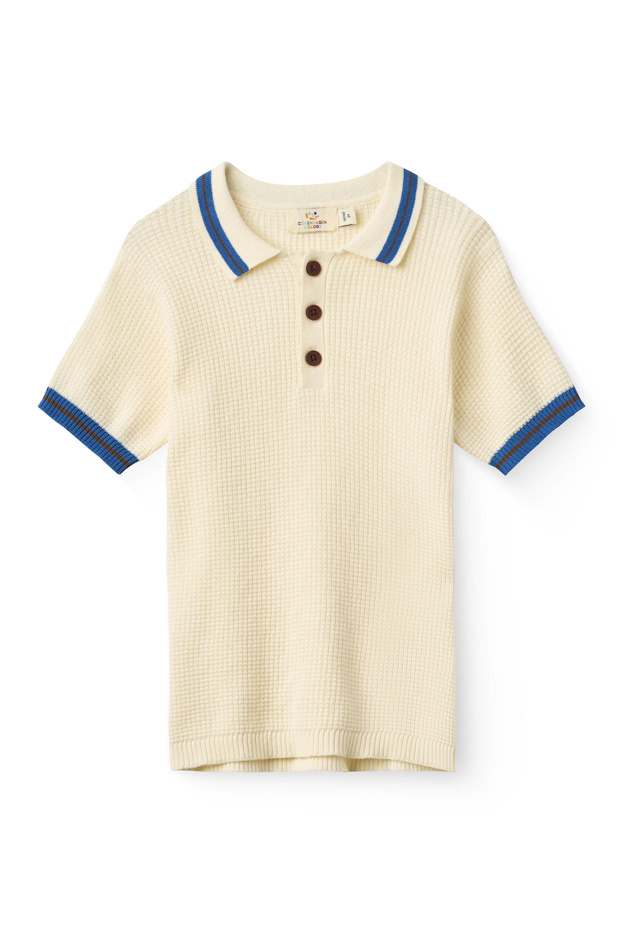 KNITTED CHECKERED POLO