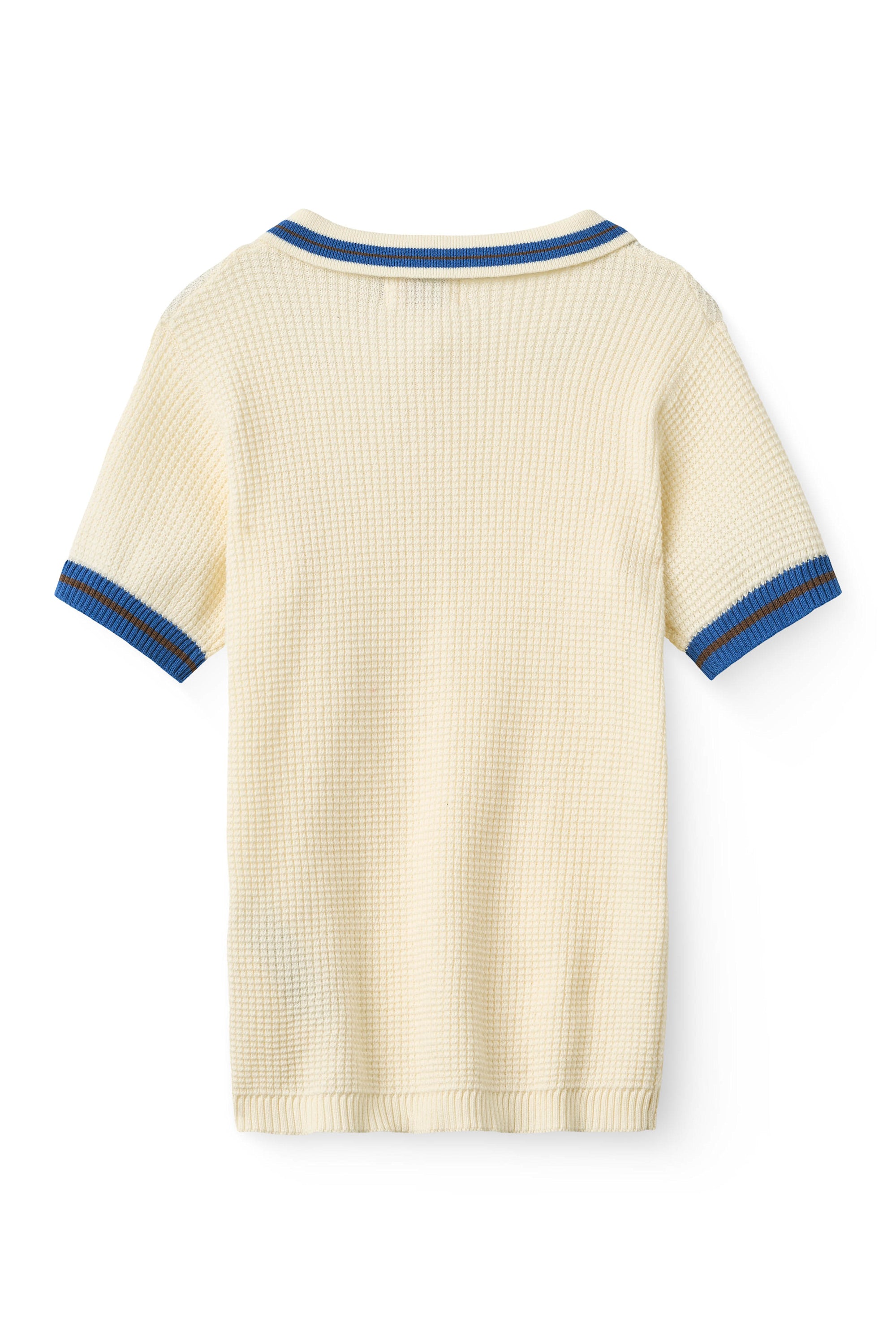 KNITTED CHECKERED POLO