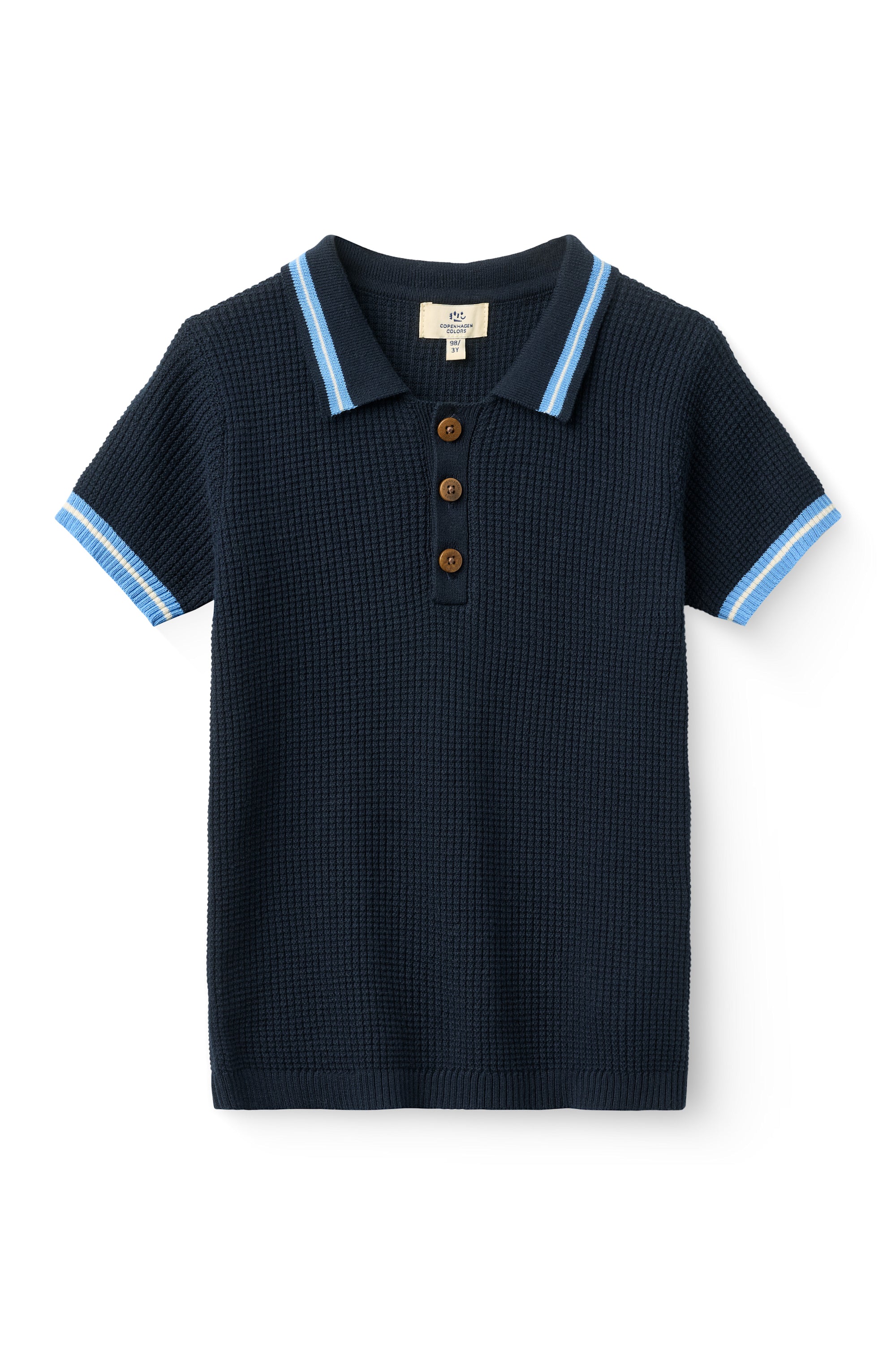 KNITTED CHECKERED POLO