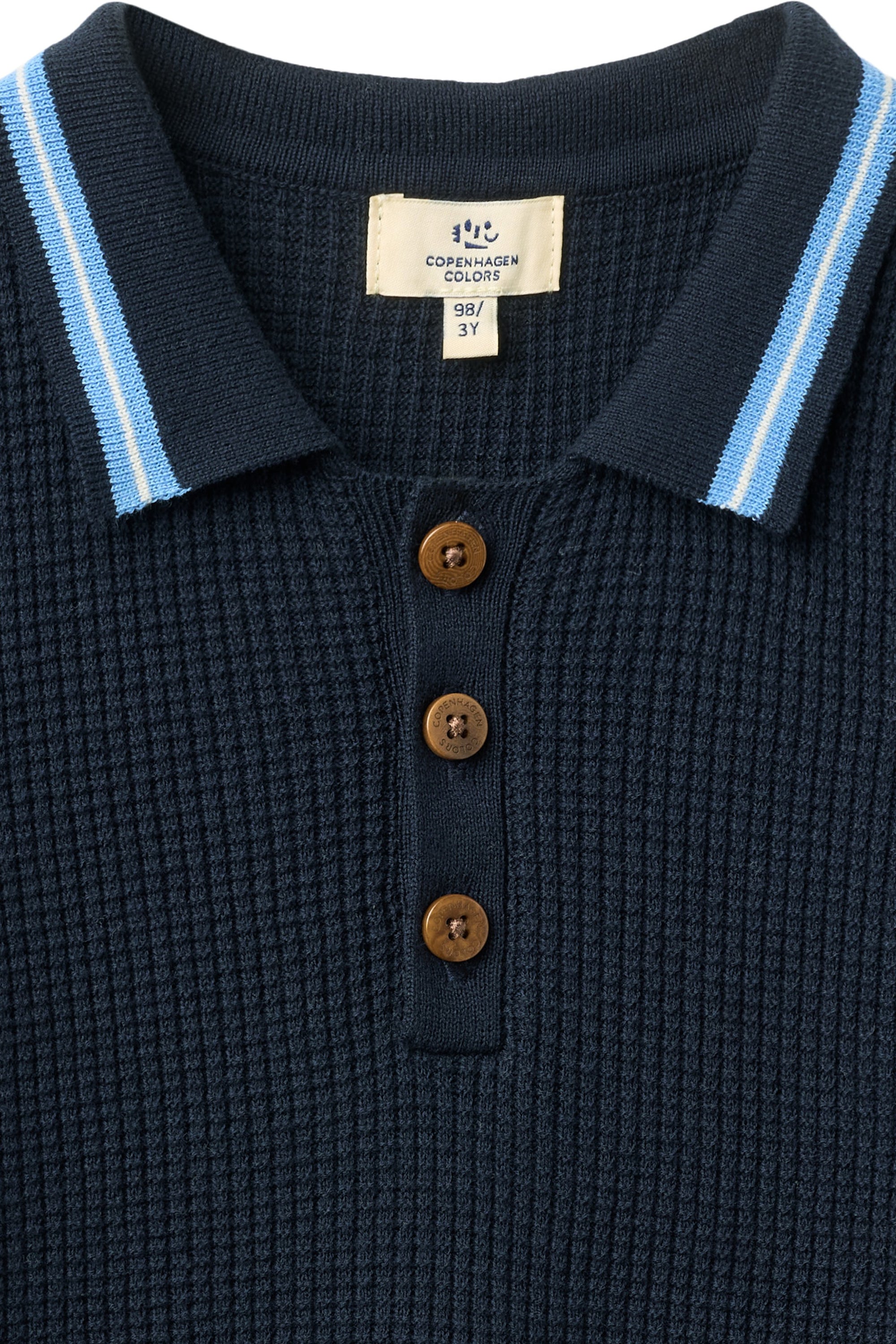 KNITTED CHECKERED POLO