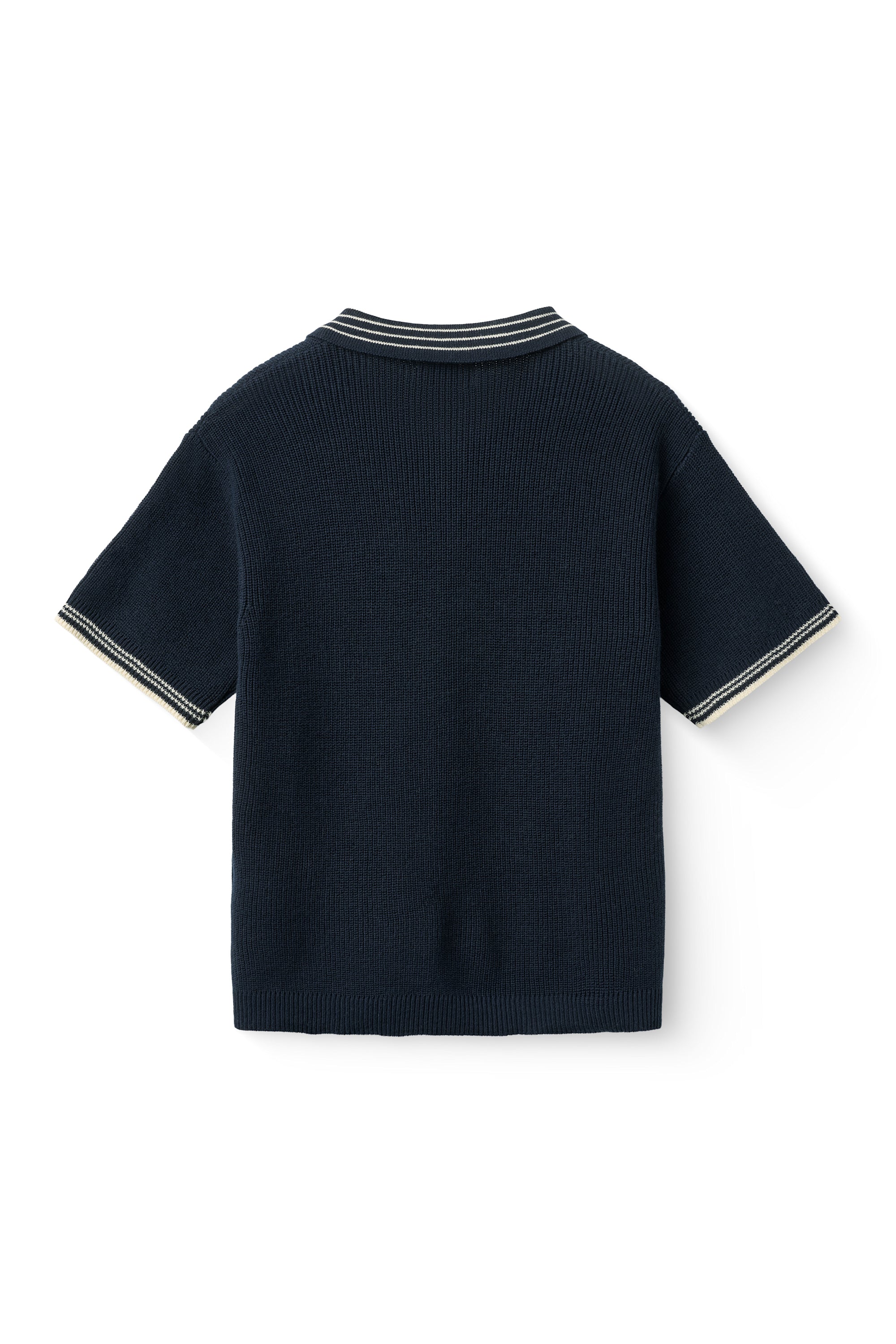 KNITTED CHECKERED POLO