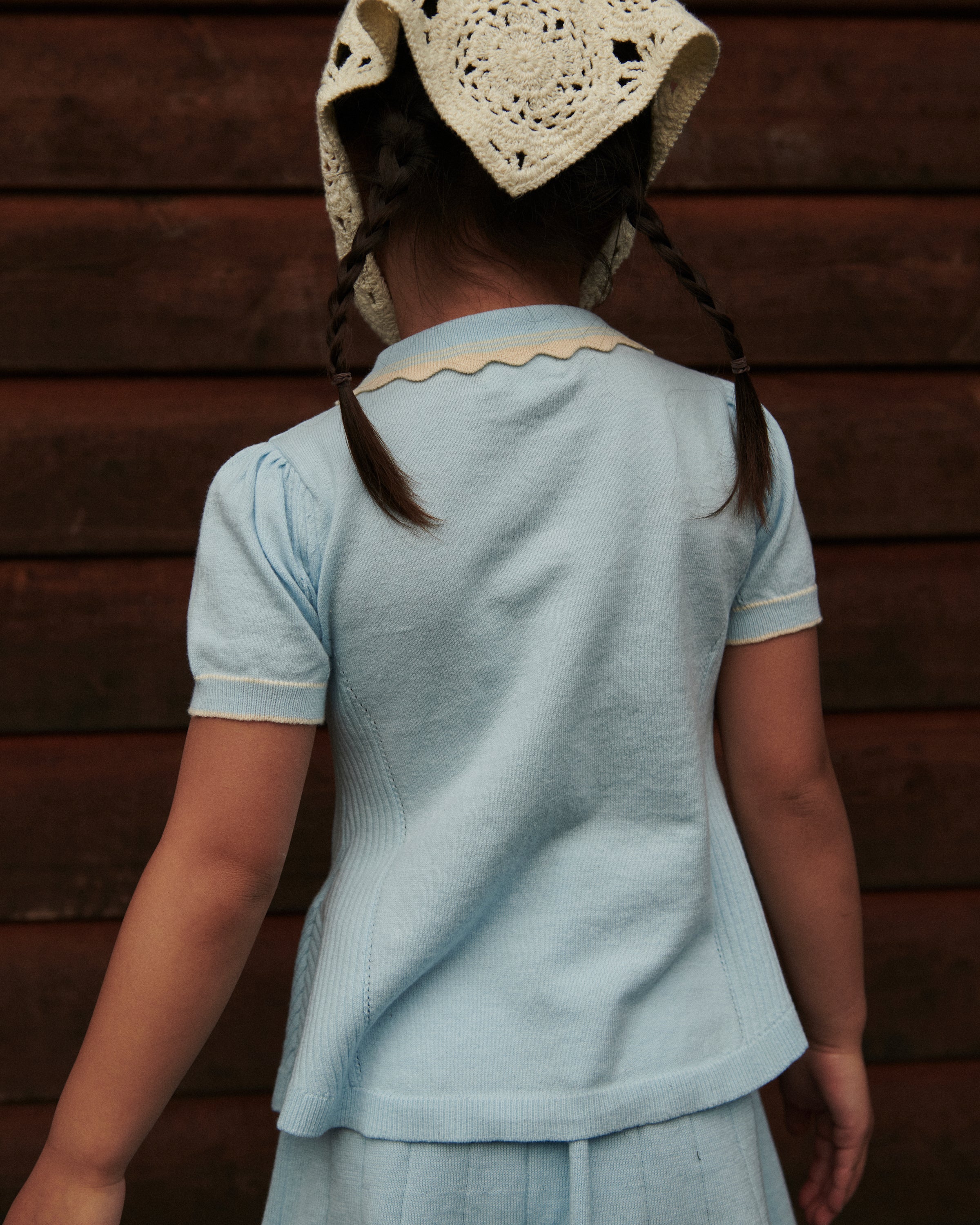 KNITTED PEPLUM BLOUSE