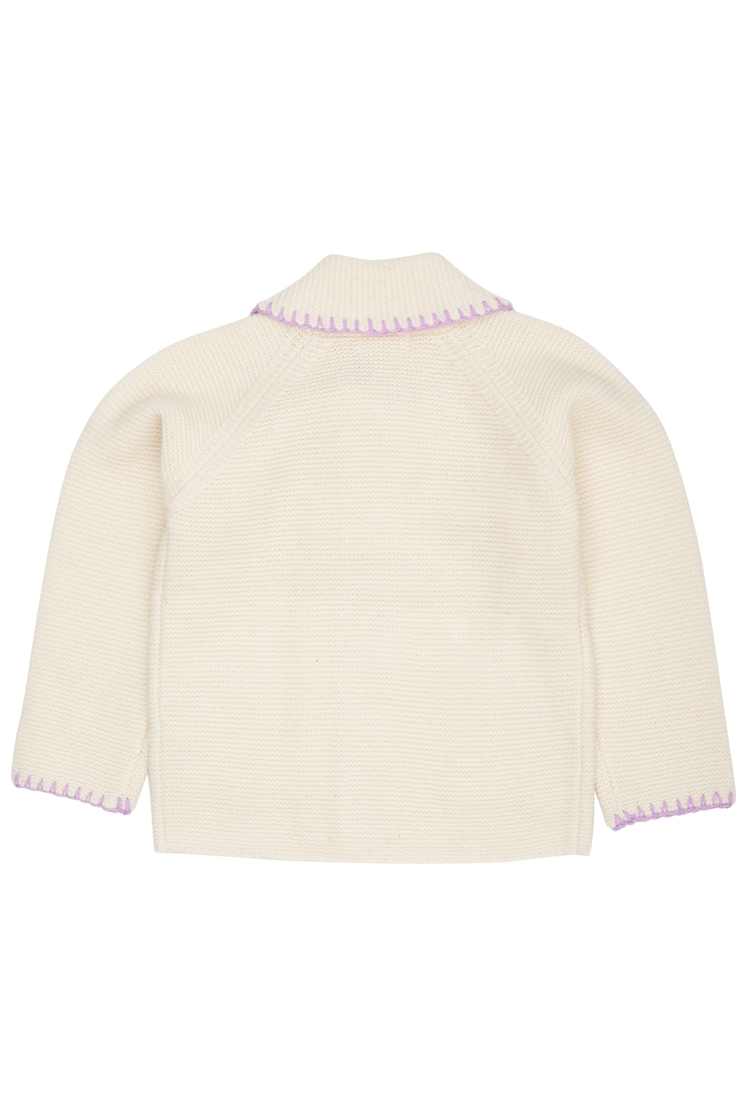 LAMBSWOOL CARDIGAN W. COLLAR