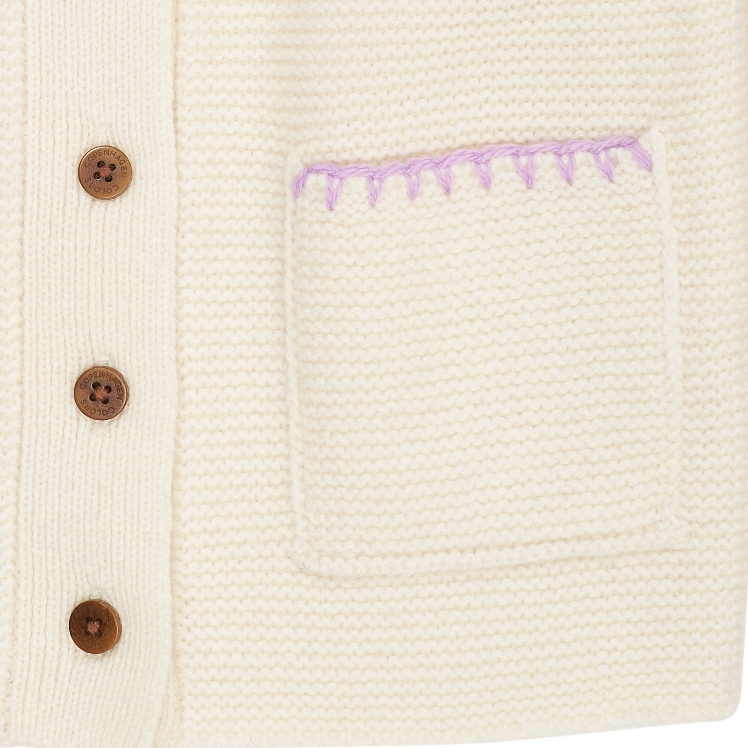 LAMBSWOOL CARDIGAN W. COLLAR