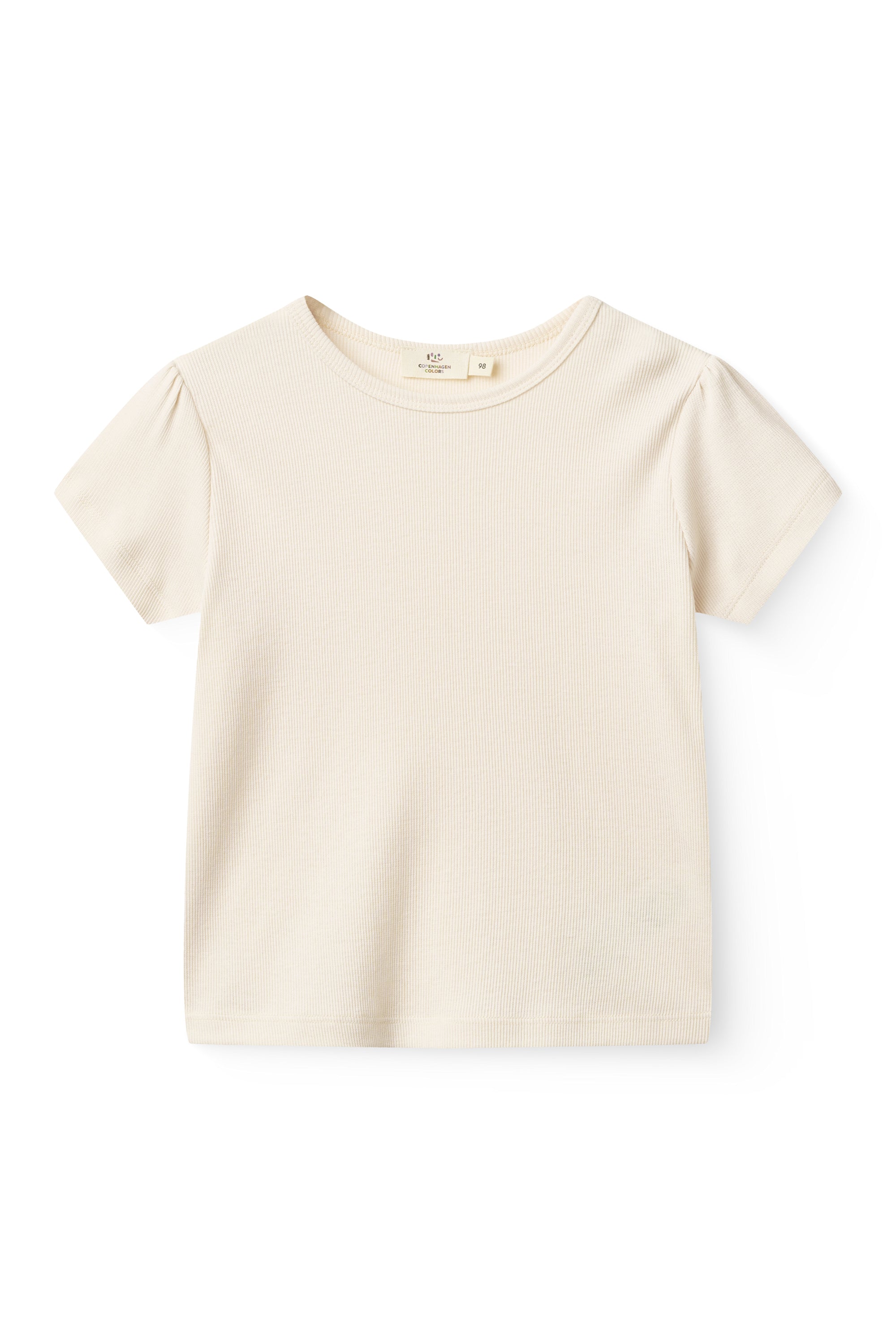 RIB TEE RUFFLE SLEEVES