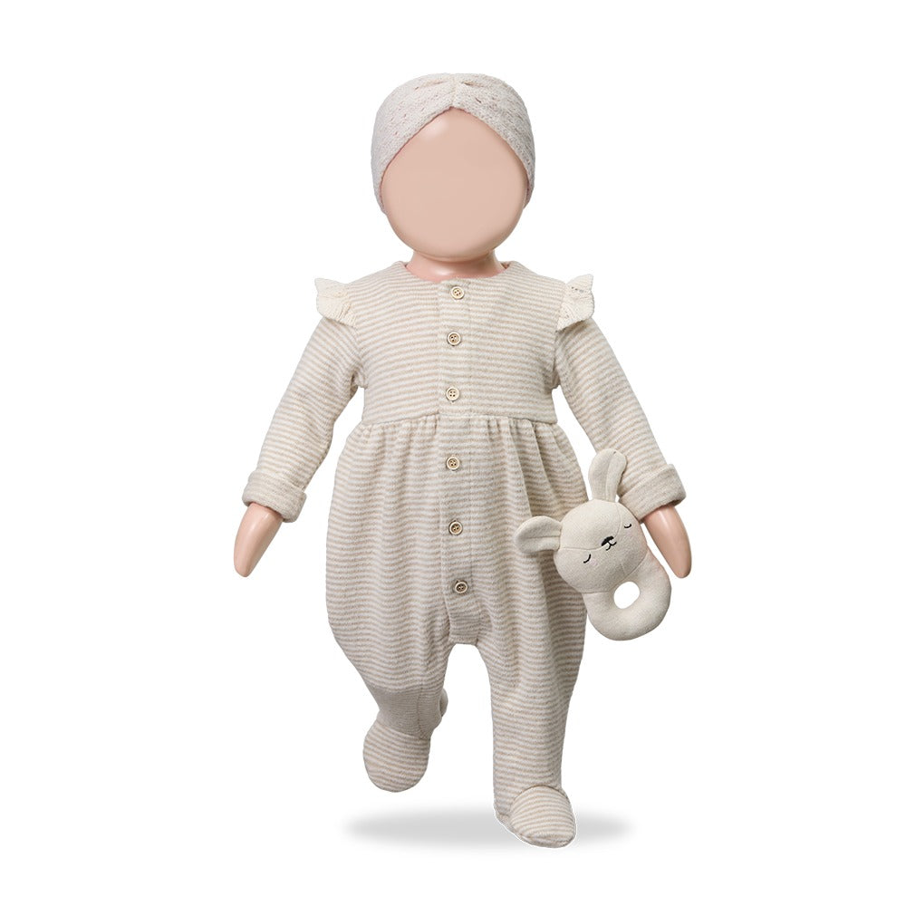 ORLEANS GIRLY JUMPSUIT W/FEET