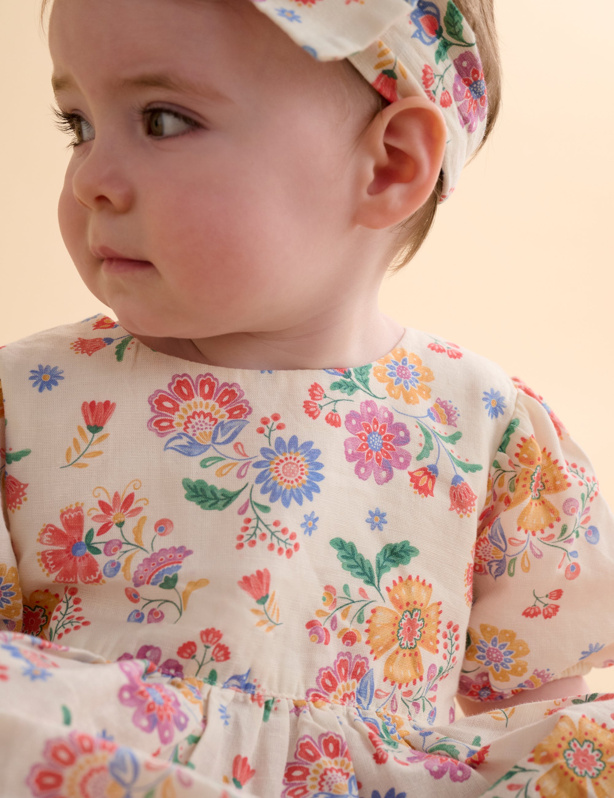 Linen Dress & Headband