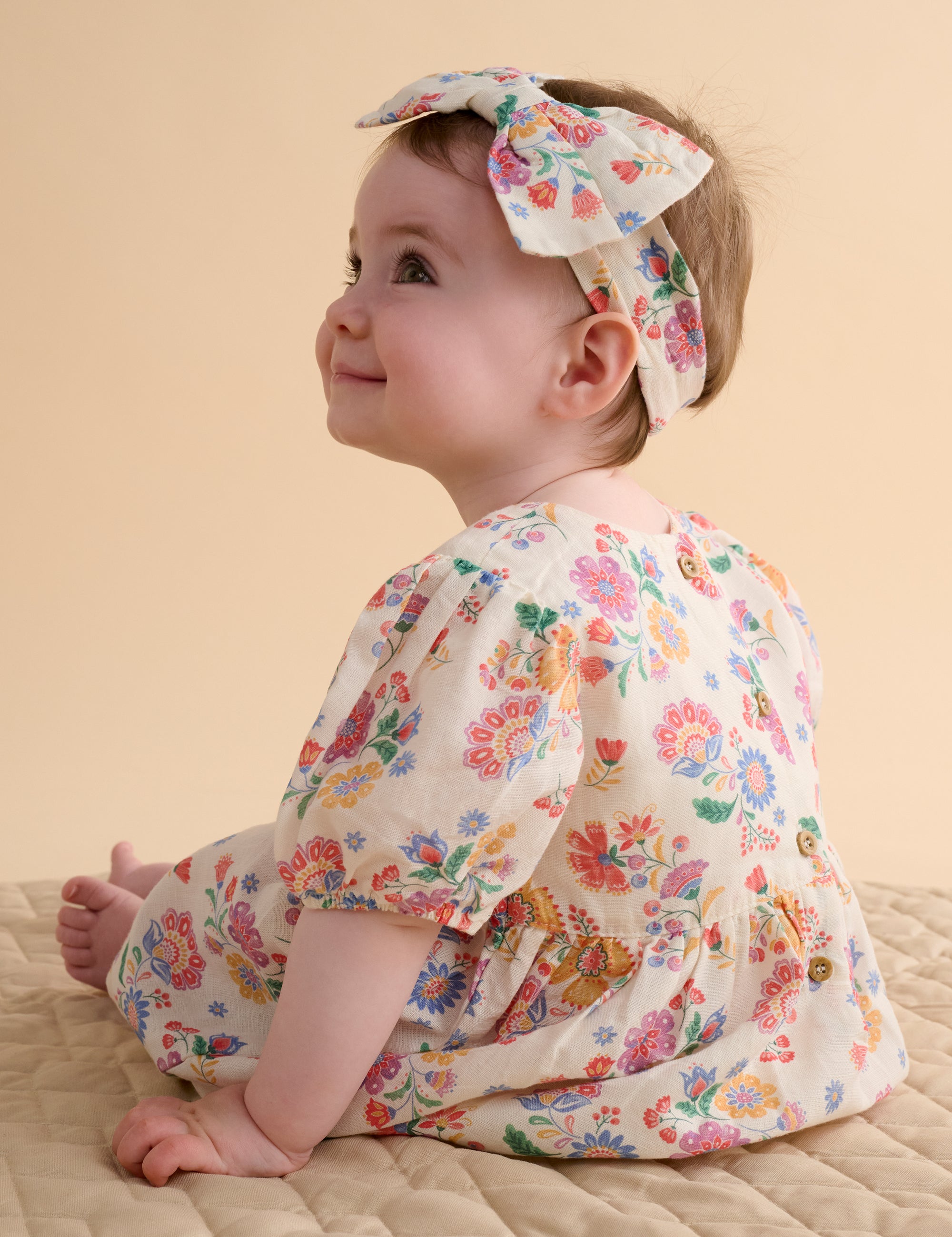 Linen Dress & Headband