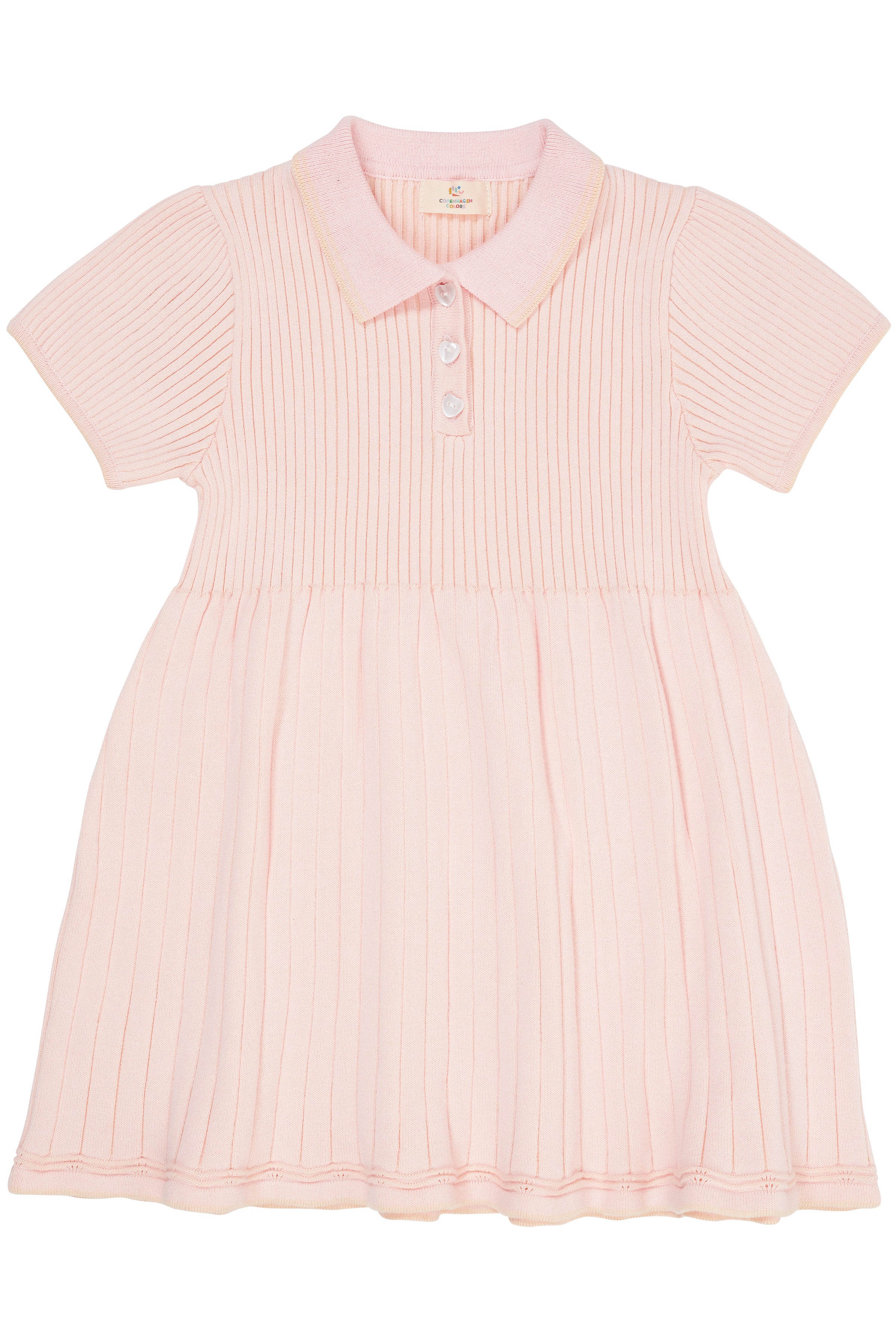 RIB POLO KNITTED DRESS