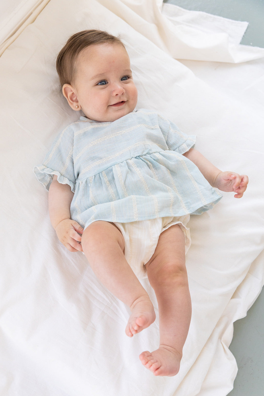 Stripe Dress with Culotte