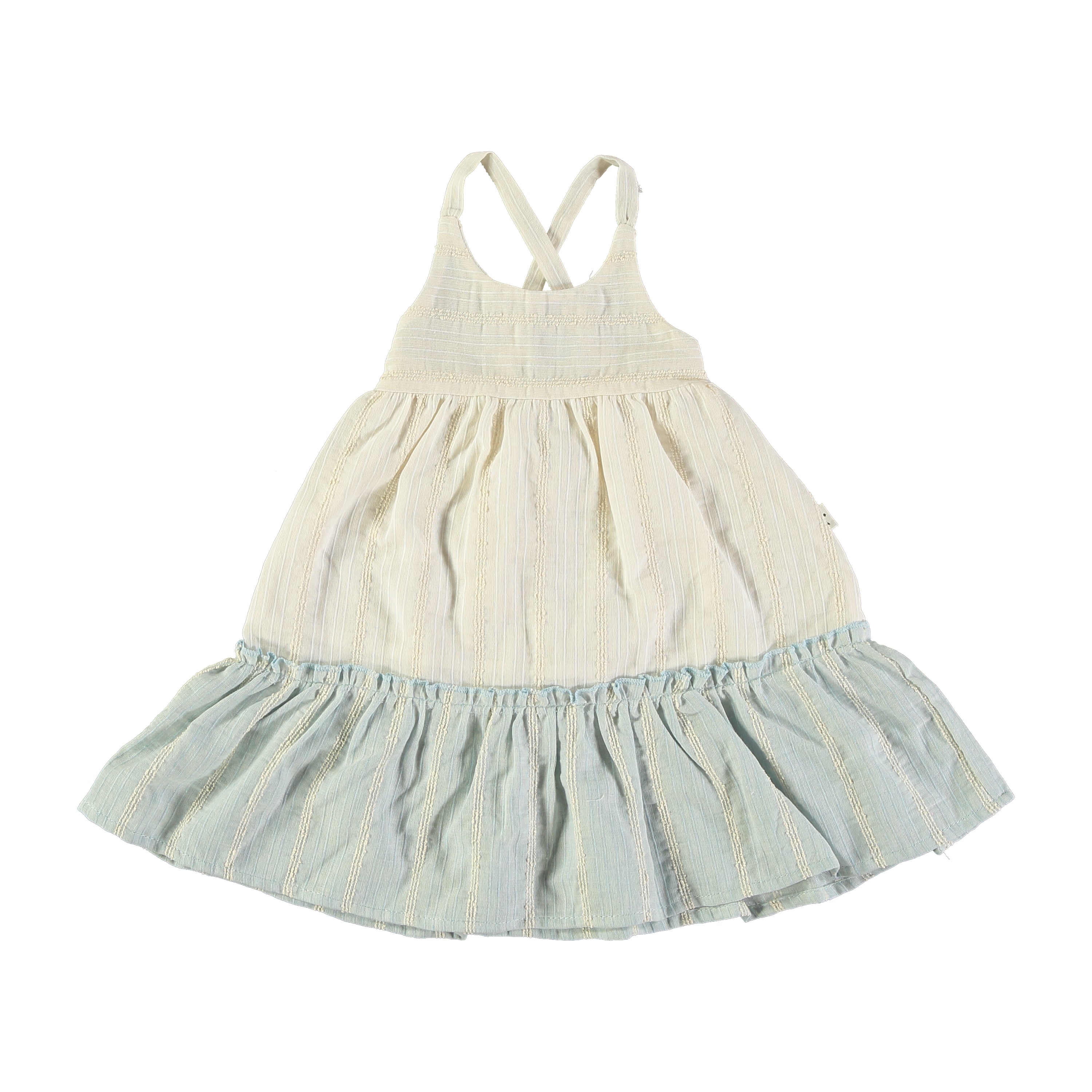 Linen Dress Stripe Cream