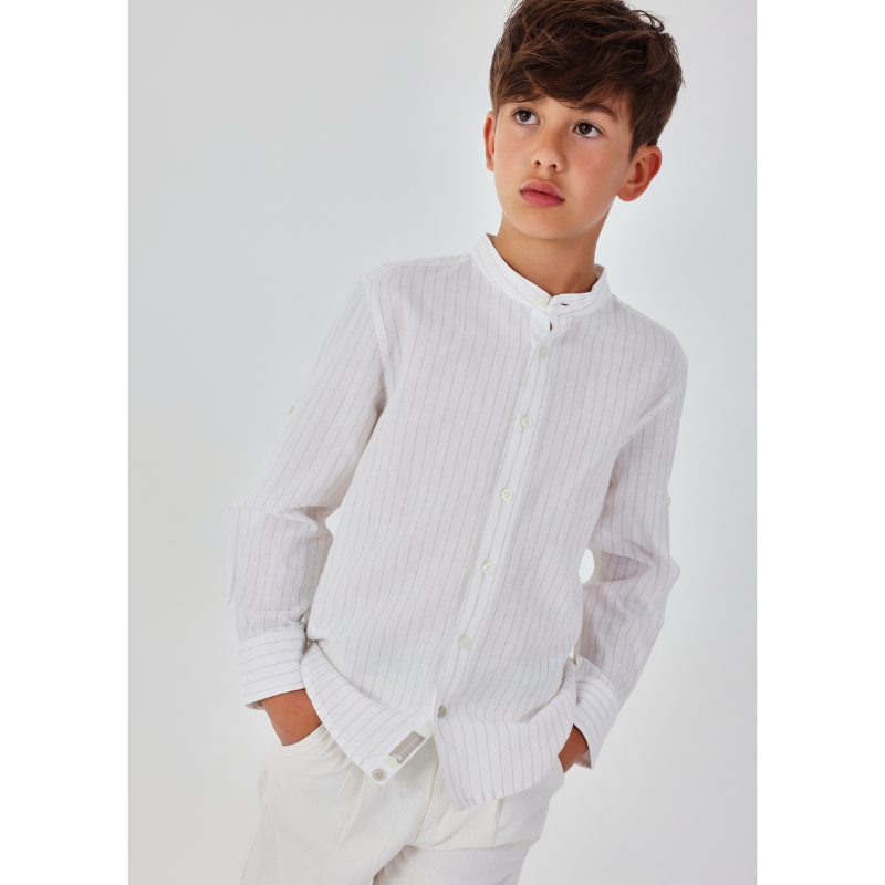 Shirt linen striped