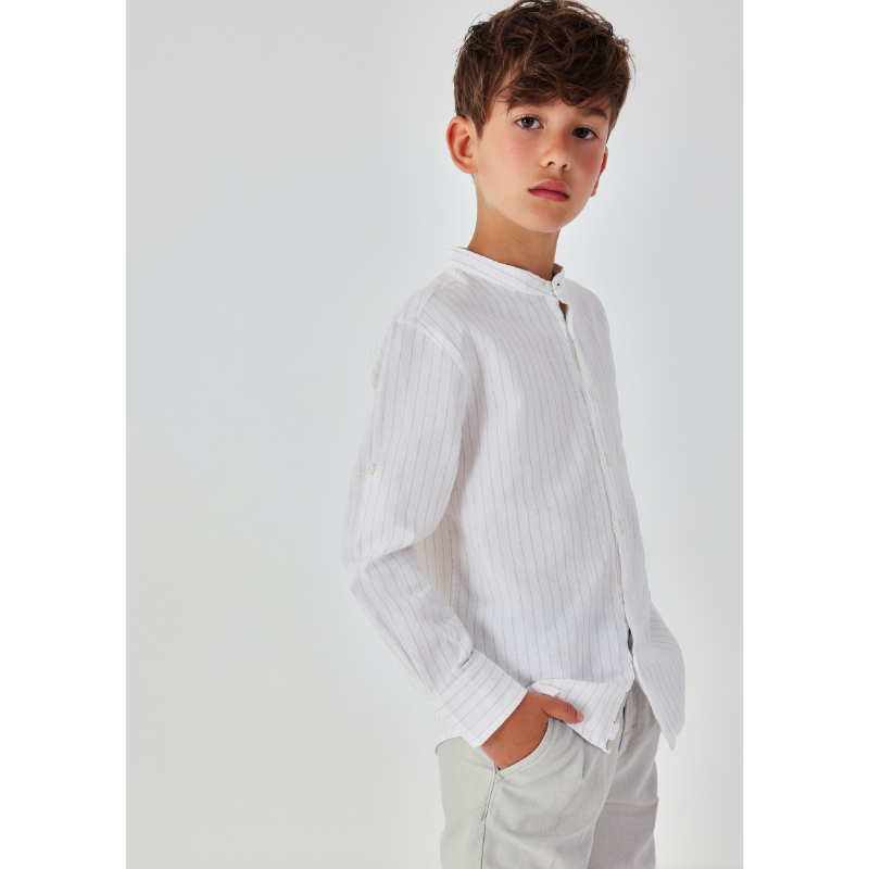 Shirt linen striped