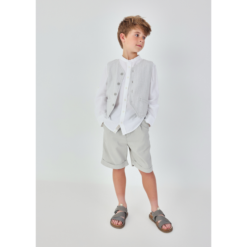 Linen Bermuda Shorts