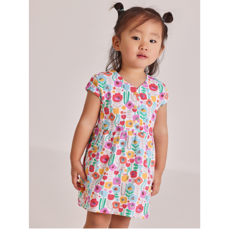 Knit Floral Dress