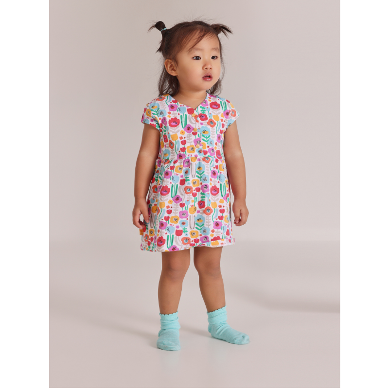 Knit Floral Dress