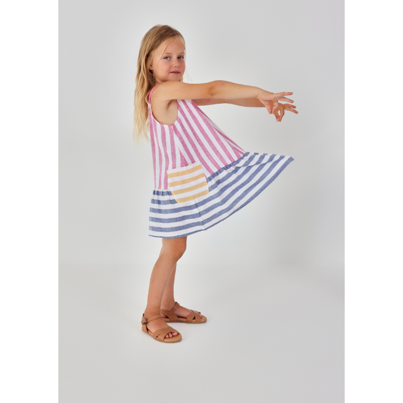 Linen Striped Dress