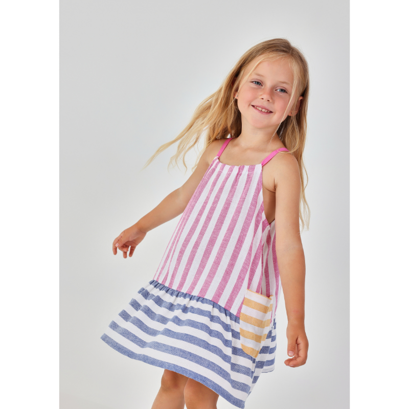 Linen Striped Dress
