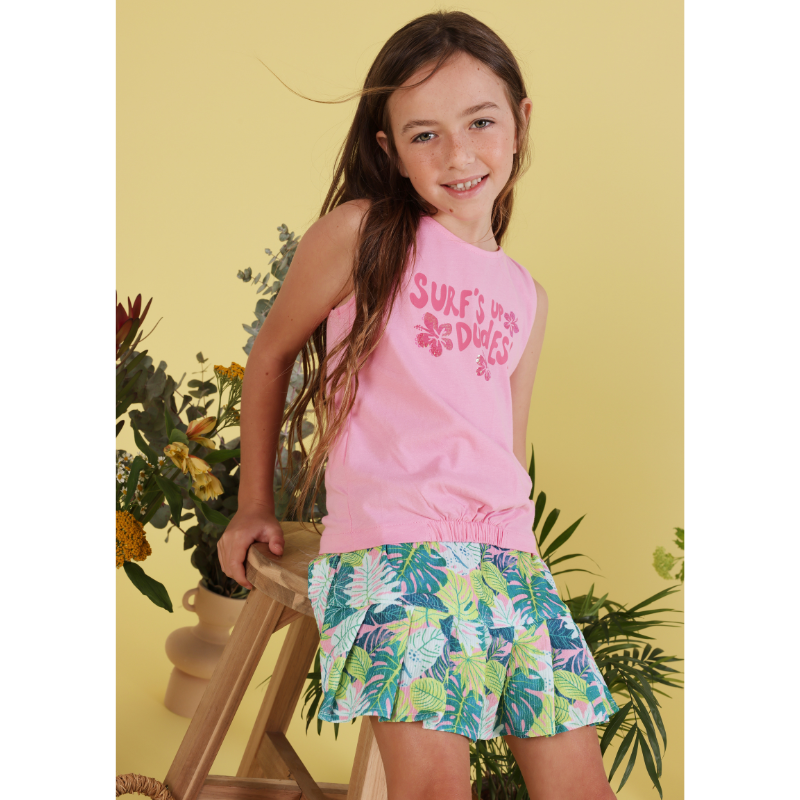 Knit Skirt Printed