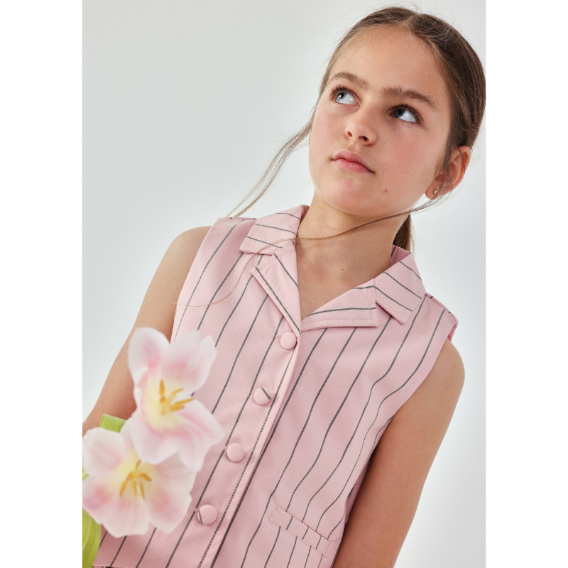 Girls' Striped Vest