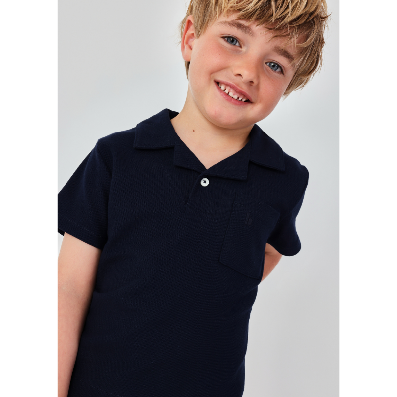 Pique Polo Blue