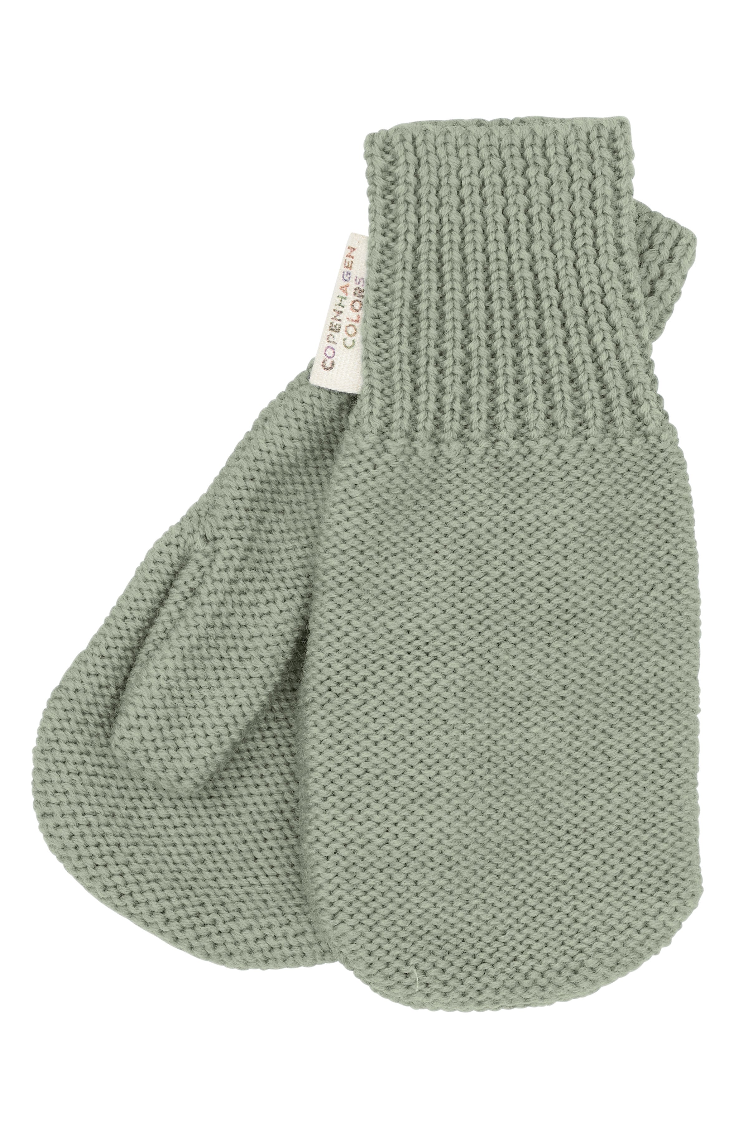 MERINO WOOL KNITTED MITTENS