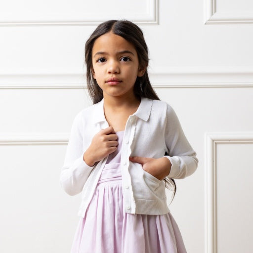 ORGANIC SCALLOP CARDIGAN