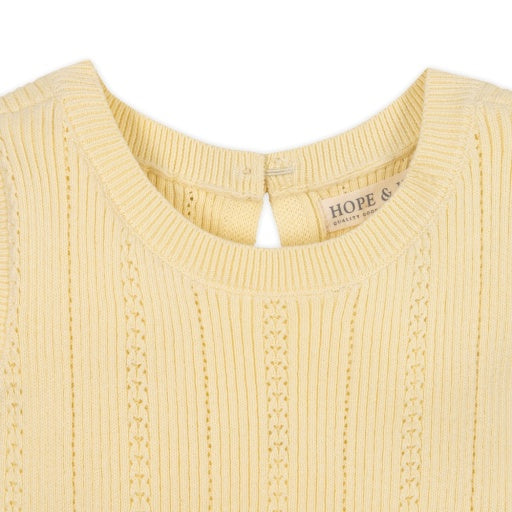 ORGANIC FLOUNCE SWEATER DRESS