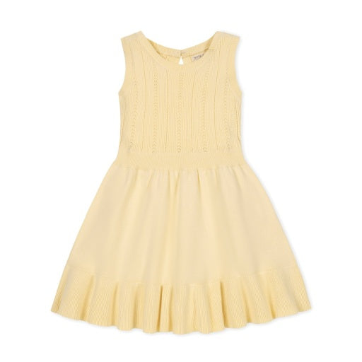ORGANIC FLOUNCE SWEATER DRESS