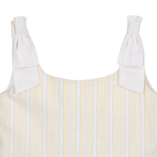 LINEN BOW DRESS