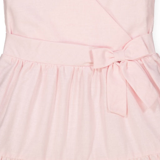 TIERED WRAP DRESS
